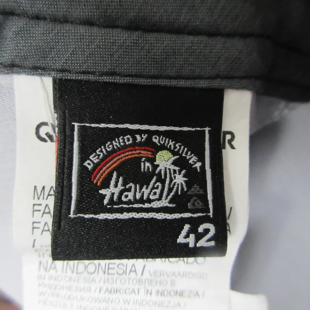 Quiksilver‎ Highline Hawaii Board Shorts Mens 42 Camo Stripe Surf Swim Beach